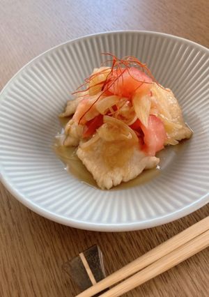鶏胸肉の新玉ねぎとトマト和え-レシピのメイン写真