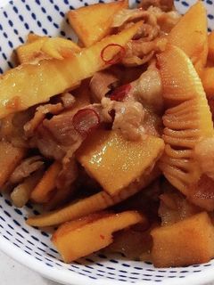 たけのこと豚バラの炒め煮-レシピのメイン写真