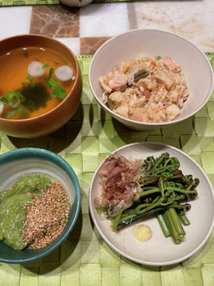 簡単!*わらびと鶏肉の炊き込みご飯-レシピのメイン写真