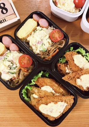 白身魚フライ弁当 22/4.18-レシピのメイン写真
