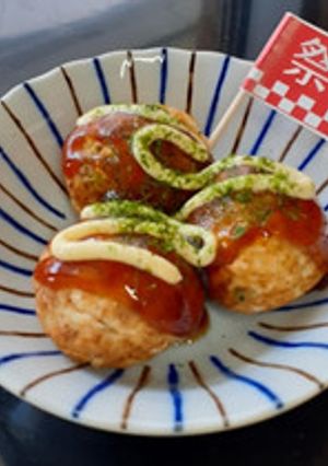 介護食　やわらかたこ焼き（スチコン加熱）-レシピのメイン写真