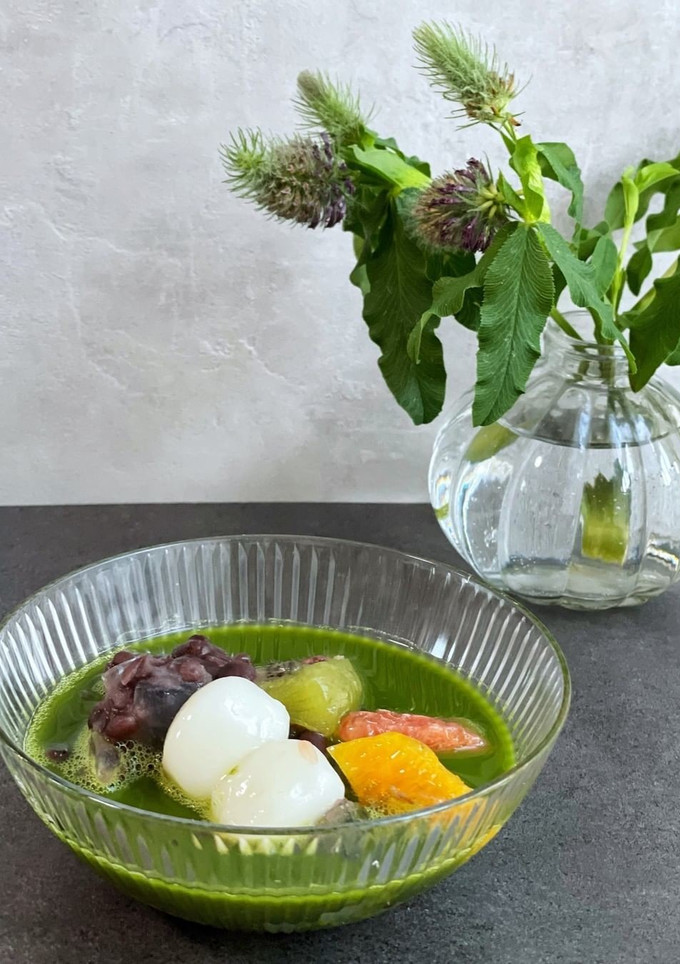 簡単★もちもち白玉の抹茶フルーツあんみつ-レシピのメイン写真