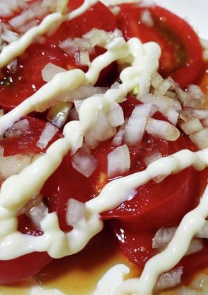簡単☆トマトのポン酢サラダ-レシピのメイン写真