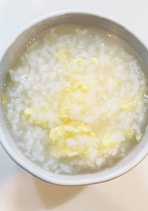 たまごのお粥(お米から)-レシピのメイン写真