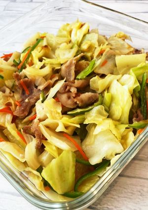 レンチン　野菜と肉のレモン風味蒸し-レシピのメイン写真