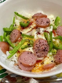 【レンジだけ】簡単ピザチーごはん♪-レシピのメイン写真