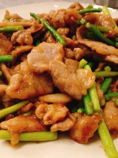 豚肉とにんにくの芽炒め-レシピのメイン写真