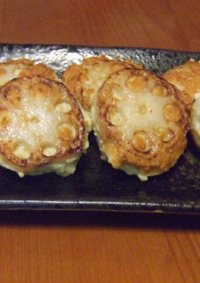 レンコンのはさみ焼　柚子胡椒風味-レシピのメイン写真