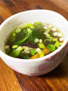 おかひじきともずくスープ♡-レシピのメイン写真
