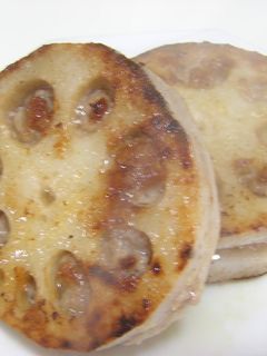 れんこんと豚ひき肉のはさみ焼き-レシピのメイン写真