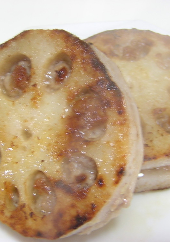 れんこんと豚ひき肉のはさみ焼き-レシピのメイン写真