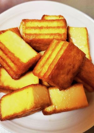 絹揚げ甘塩っぱく焼いただけwおつまみw-レシピのメイン写真