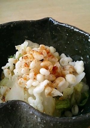 白菜漬けのおいしい食べ方＠天かすのっけ-レシピのメイン写真