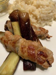 長茄子の肉巻き-レシピのメイン写真
