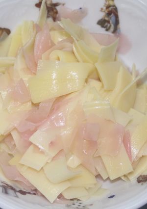 超かんたん　たけのこ姫皮とガリの和え物-レシピのメイン写真
