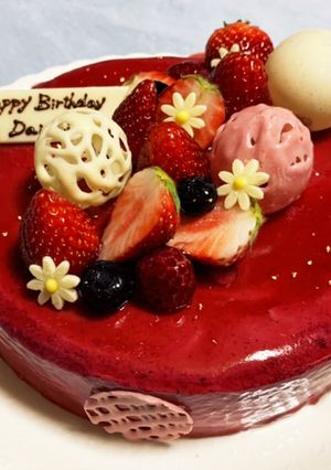 Mixベリームースのグラサージュケーキ♡-レシピのメイン写真