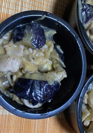 豚と茄子の味噌わさび丼-レシピのメイン写真