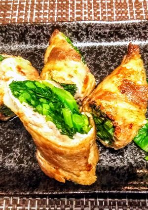 のらぼう菜の肉巻き-レシピのメイン写真