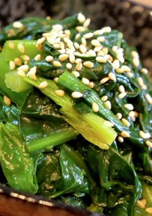 焼肉屋さんで食べた『ほうれん草のナムル』-レシピのメイン写真