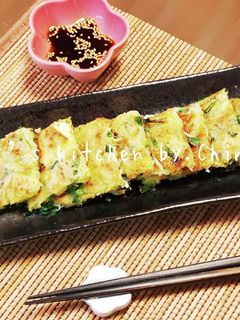 簡単☆ニラ&えのき チーズチヂミ♪-レシピのメイン写真