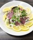 鰹と新玉ねぎのカルパッチョ　超簡単！