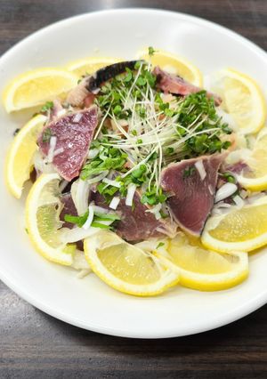 鰹と新玉ねぎのカルパッチョ　超簡単！-レシピのメイン写真