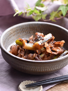 牛肉と焼きねぎの甘辛炒め煮♪-レシピのメイン写真