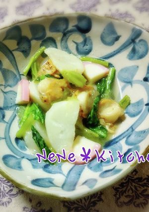 やわらか♡蕪とベビーホタテの炒め煮-レシピのメイン写真