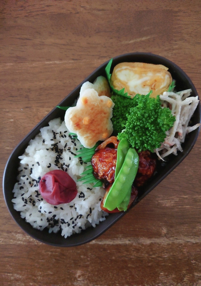 JK☆れんこんと豚肉の黒酢炒め弁当♪-レシピのメイン写真