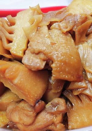 タケノコと鶏もも肉のこってり煮-レシピのメイン写真