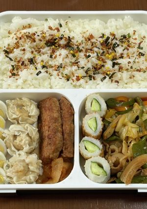 しゅうまい　野菜炒めフードマン800弁当-レシピのメイン写真
