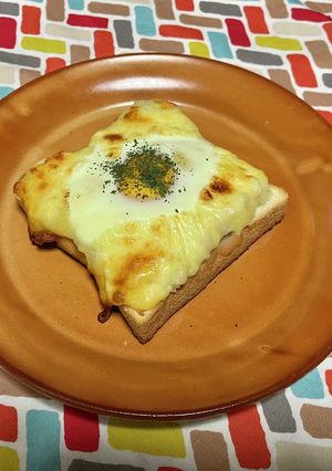 超簡単☆cuteな朝ごはんクロックマダム-レシピのメイン写真