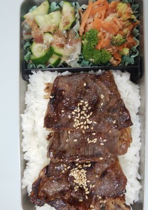 2022.4.21 焼肉風弁当-レシピのメイン写真