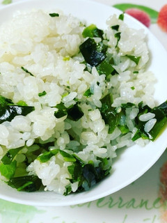 かぶ菜とわかめの混ぜごはん-レシピのメイン写真