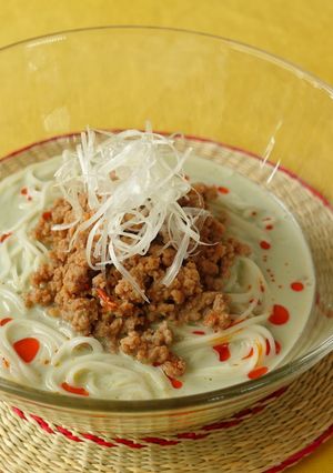 豆乳青汁担々麺-レシピのメイン写真