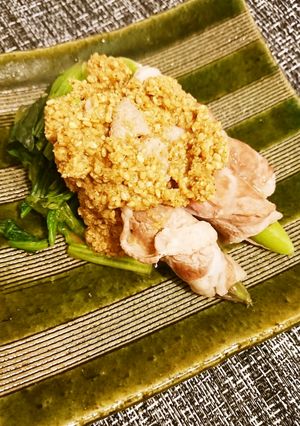 豚とホウレン草の胡麻和え-レシピのメイン写真