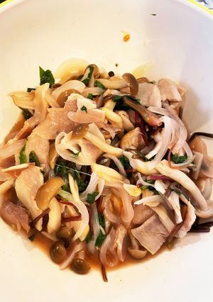 ドレッシングで食べるレンチンサラダ-レシピのメイン写真