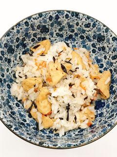 【病院】がんもとひじきの混ぜごはん【給食-レシピのメイン写真