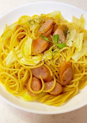キャベツとウインナーのバター醤油パスタ-レシピのメイン写真