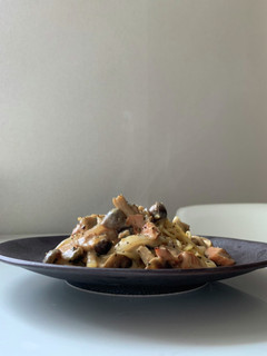 ぱすた日記/鮭のクリームパスタ-レシピのメイン写真