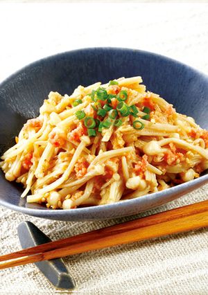 鮭明太えのきバター-レシピのメイン写真