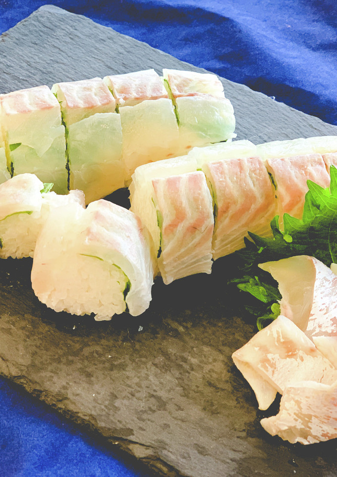 簡単！鯛の昆布〆巻き-レシピのメイン写真