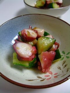 タコときゅうりの梅あえ-レシピのメイン写真