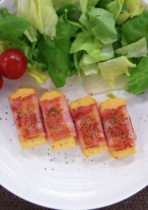 玉子焼のベーコン巻き-レシピのメイン写真