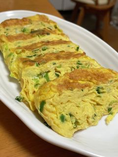 ★ネギ入り卵焼き☆ごま油風味-レシピのメイン写真