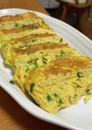 ★ネギ入り卵焼き☆ごま油風味-レシピのメイン写真
