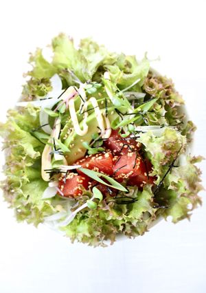 手軽にハワイアン【アヒポキ丼】-レシピのメイン写真