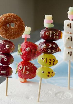 子どもの日。ぶどう飴&マシュマロ鯉のぼり-レシピのメイン写真