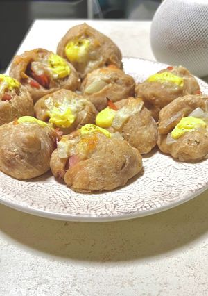 万能酢で全粒粉ハムチーズオニオンパン-レシピのメイン写真