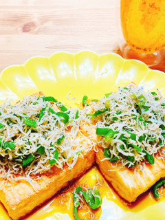 簡単!厚揚げ×じゃこピーのポン酢がけ-レシピのメイン写真